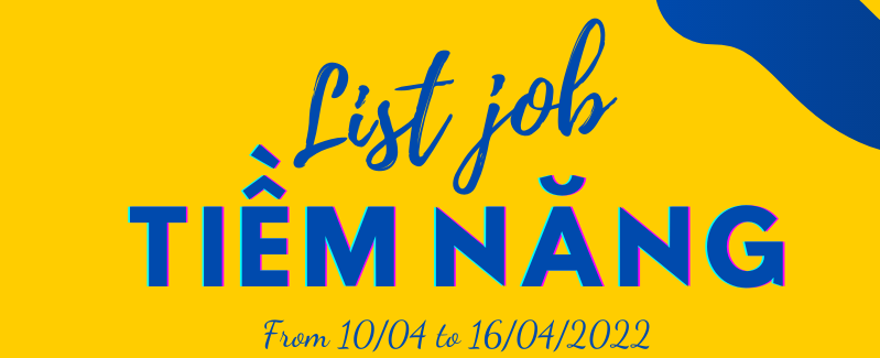 Bảng job tuần 2 tháng 4
